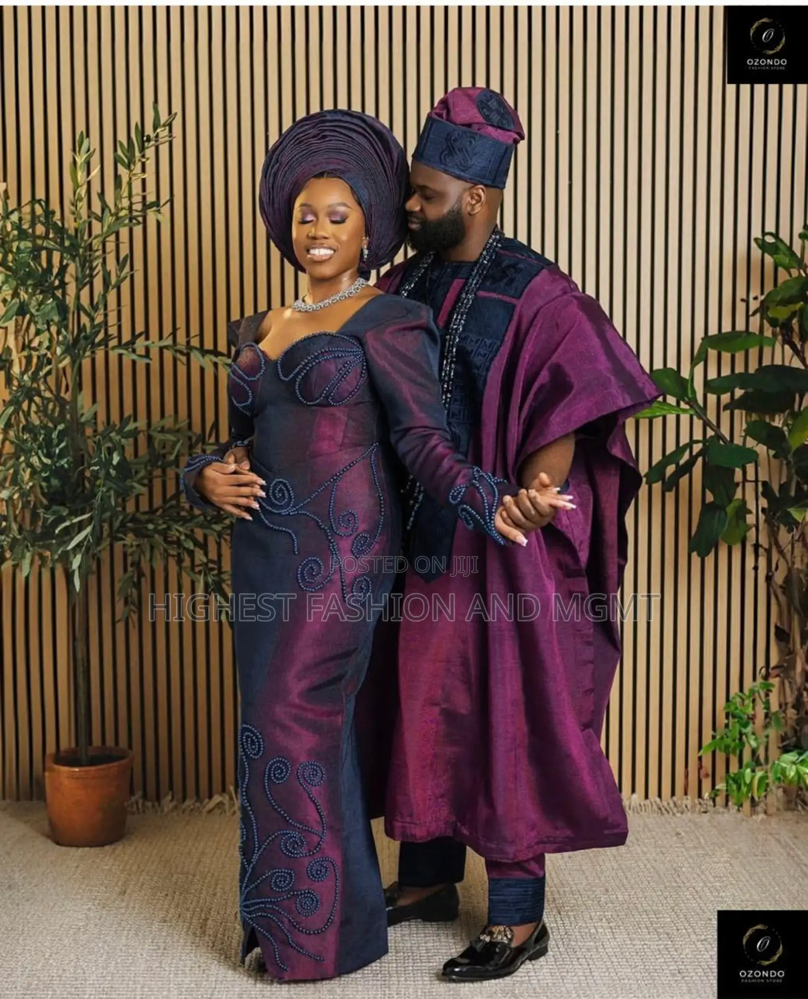 Matching Aso Ebi Wear for Wedding Engagement