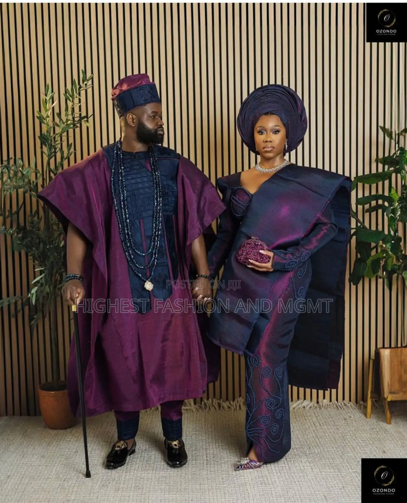 Matching Aso Ebi Wear for Wedding Engagement