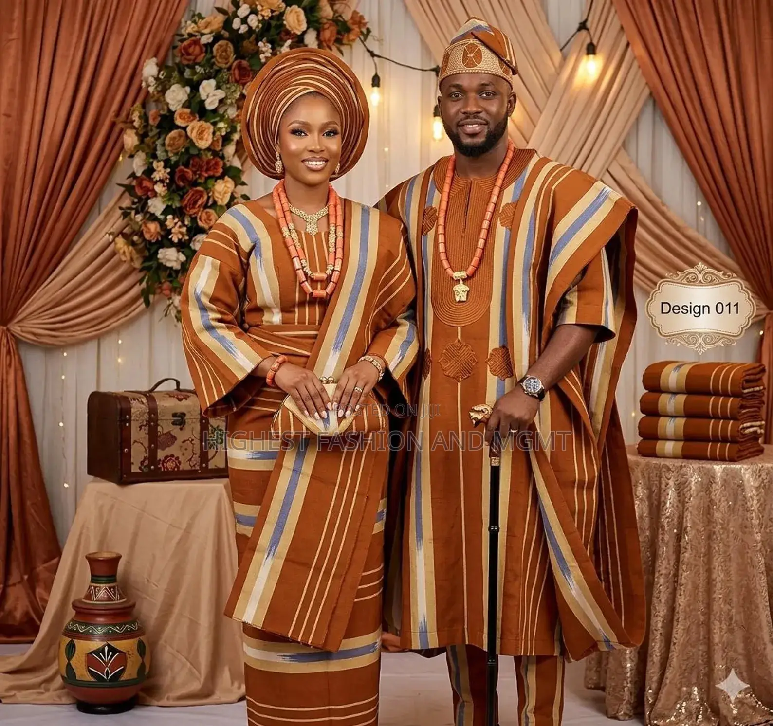 Luxury Handwoven Aso-Oke Wedding Fabric