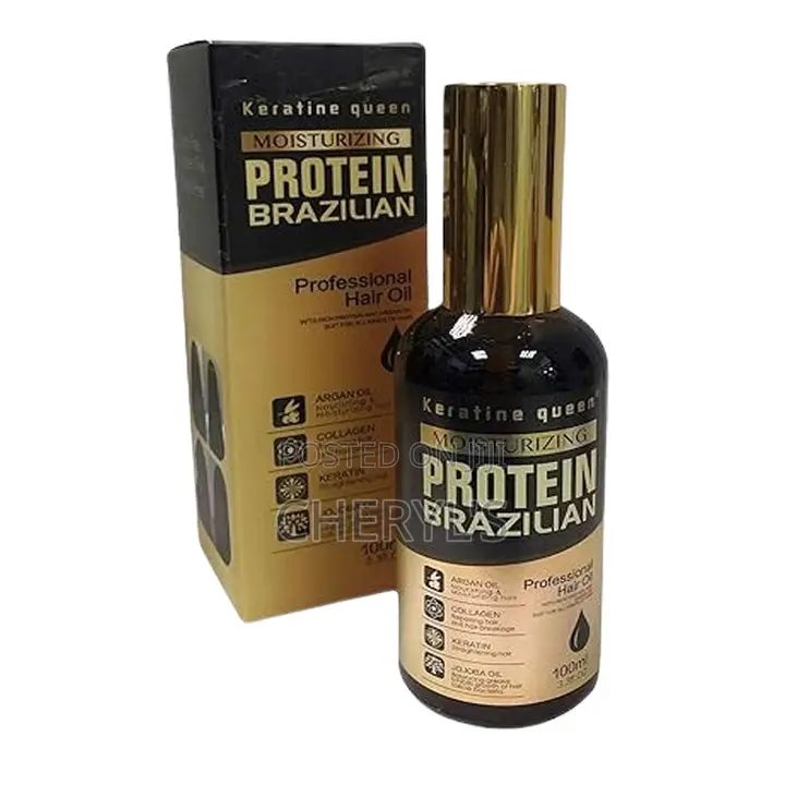 Keratine Queen Brazilian Protein Hair Oil, Moisturizing 100ml