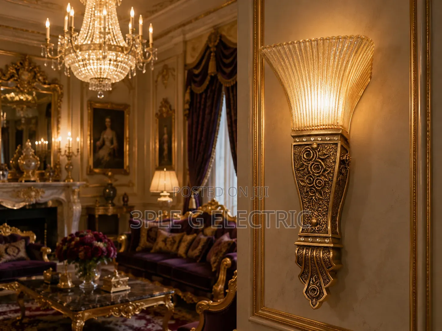 Gold Body Royal Wall Light