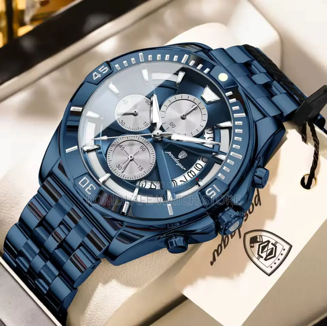 Poedagar Luxury Chronograph Watch