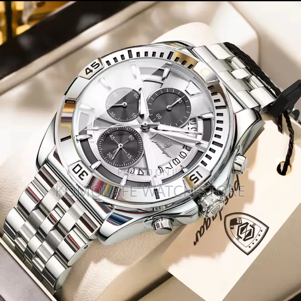 Poedagar Luxury Chronograph Watch