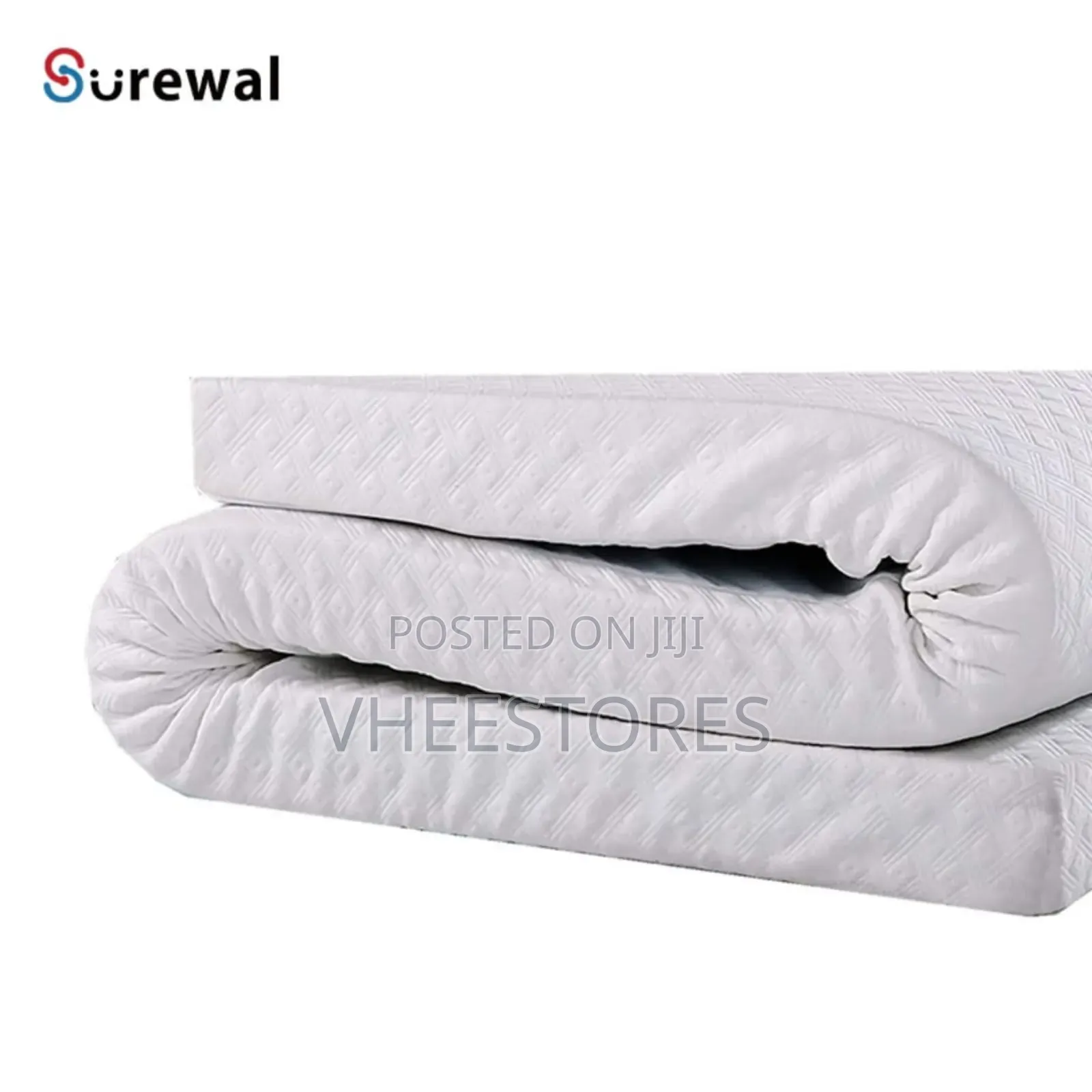 6 × 6 Memory Foam Mattress Topper / Soft Bed Topper for Back Pain
