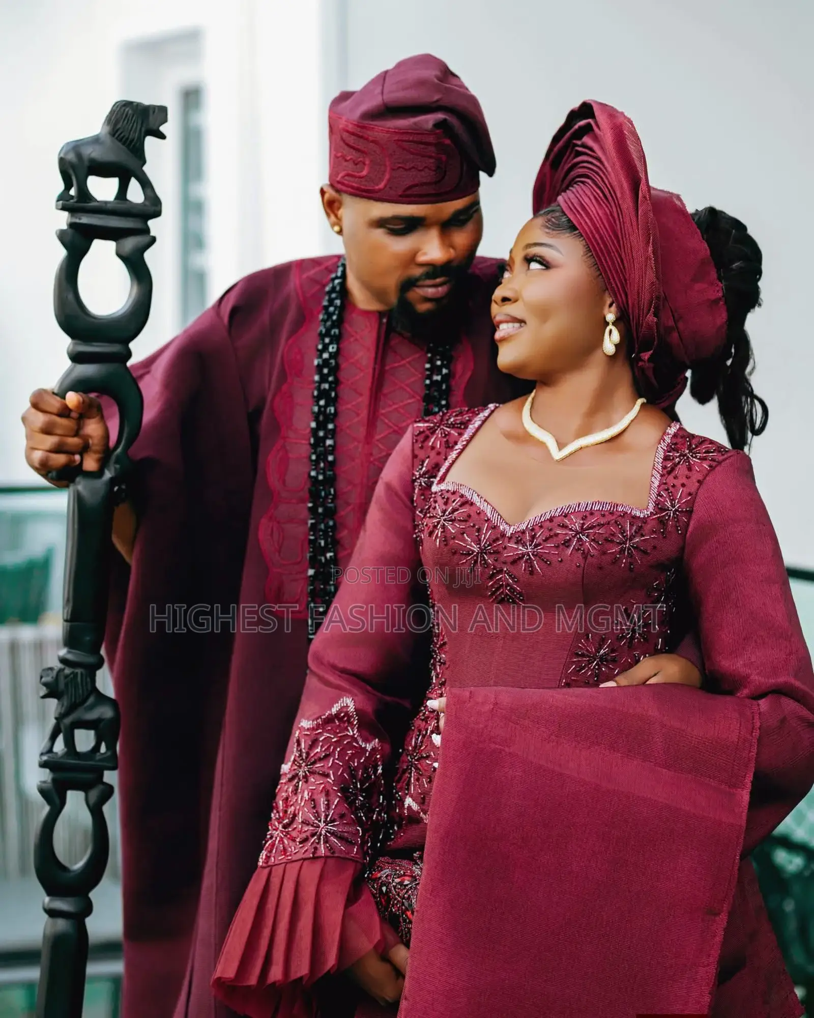Premium Burgundy Traditional Wedding Dress