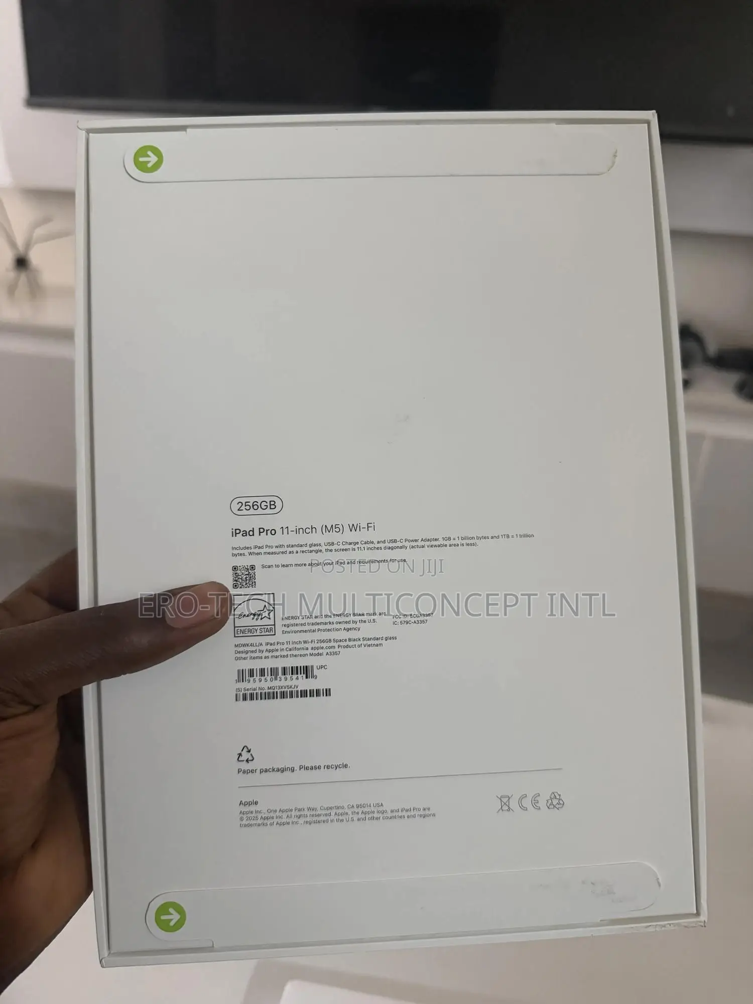 New Apple iPad Pro 11 (2025) 256 GB Black