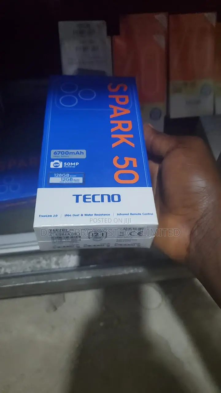 New Tecno Spark 50 128 GB Black