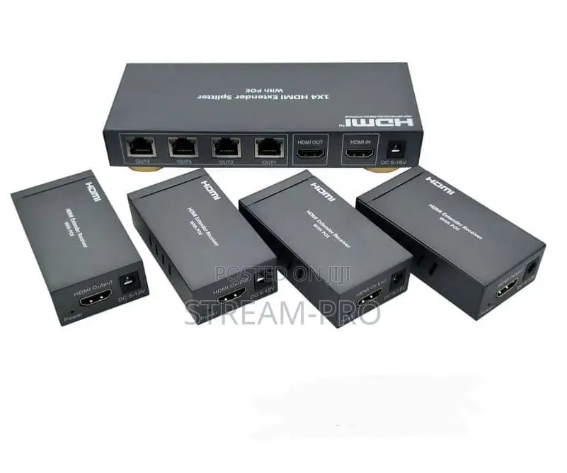 KVM 200mtrs 1 Transmitter to 4 Receivers Hdmi KVM Extender Splitter