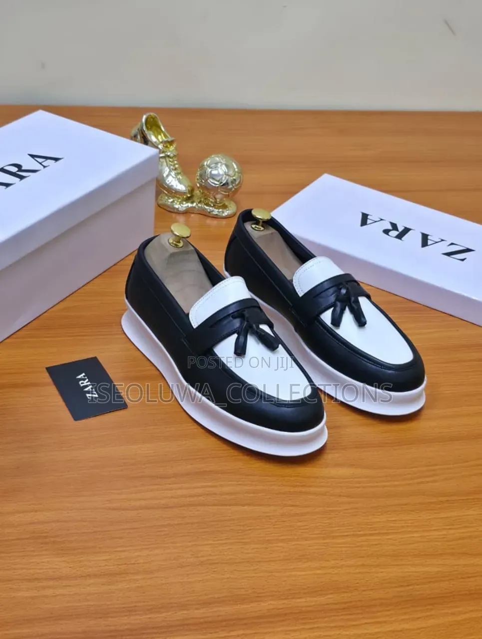 Zara Classic Luxury Contrast Tassel Loafers