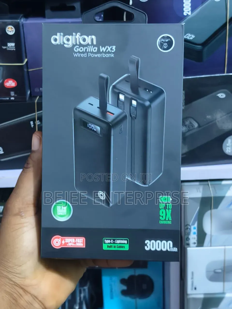 Digifon Gorilla Wx3 Wired Powerbank 30,000mah