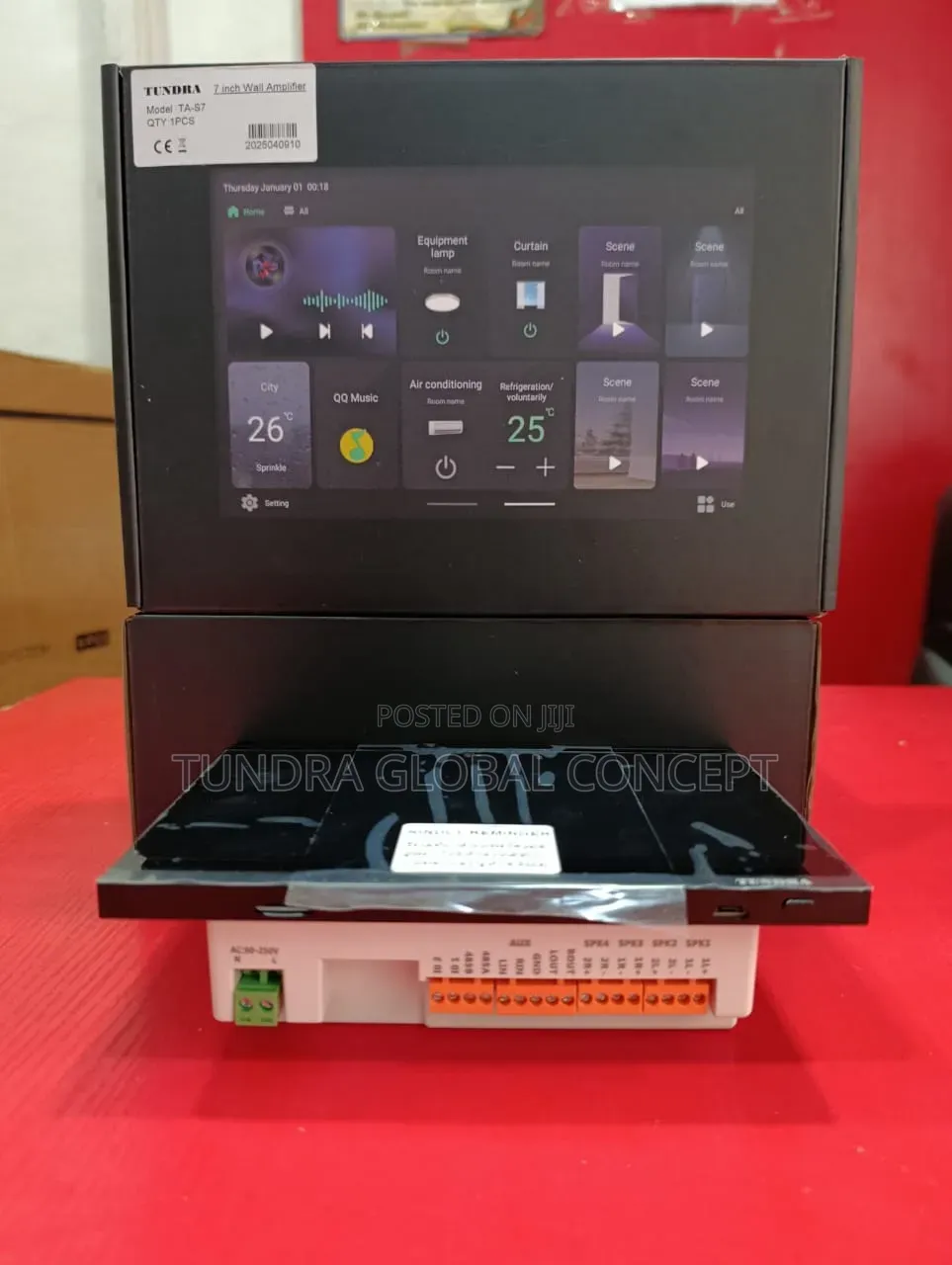 Tundra 7inches Smart Wall Amplifier/ Control Panel With Tuya Smart