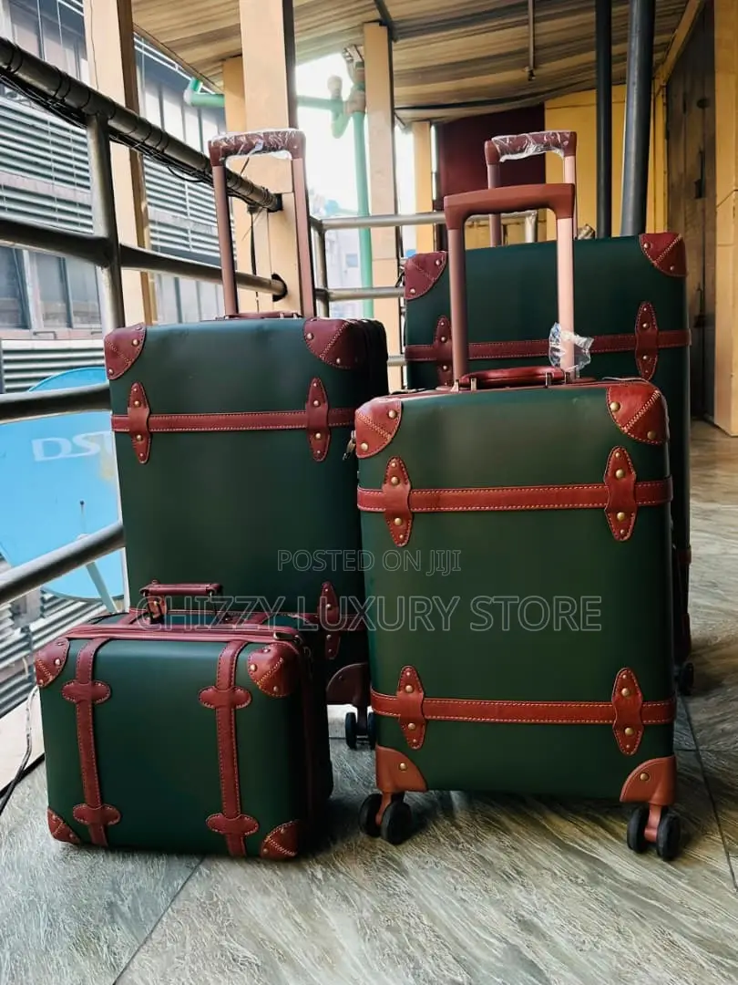 High Quality Luxury Genuine Leather Travel Luggage