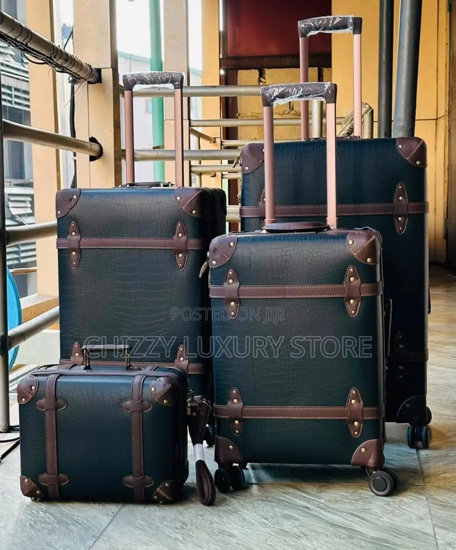 High Quality Luxury Genuine Leather Travel Luggage