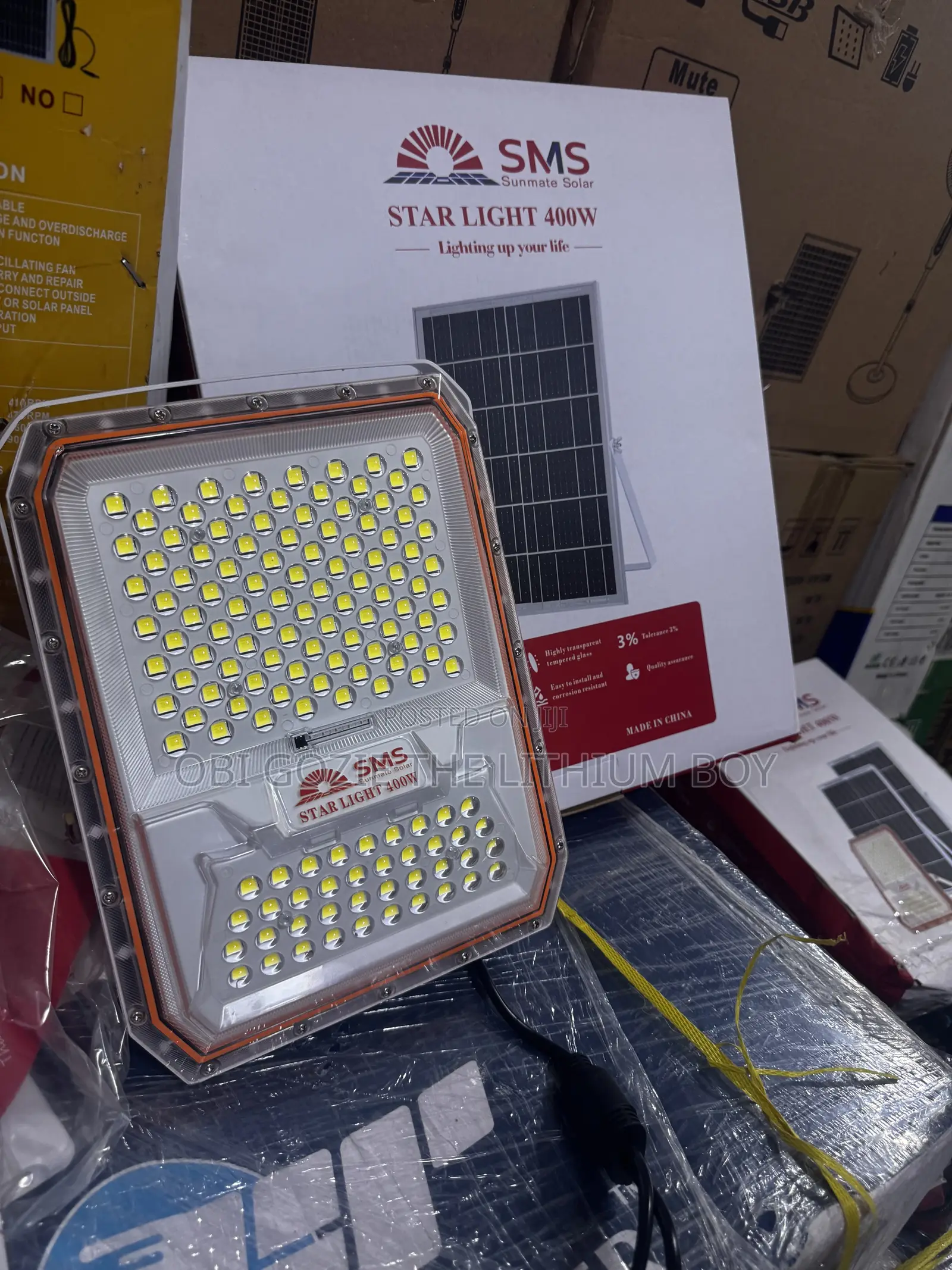 400w SMS Solar Flood Star Light in Best Distributor in International