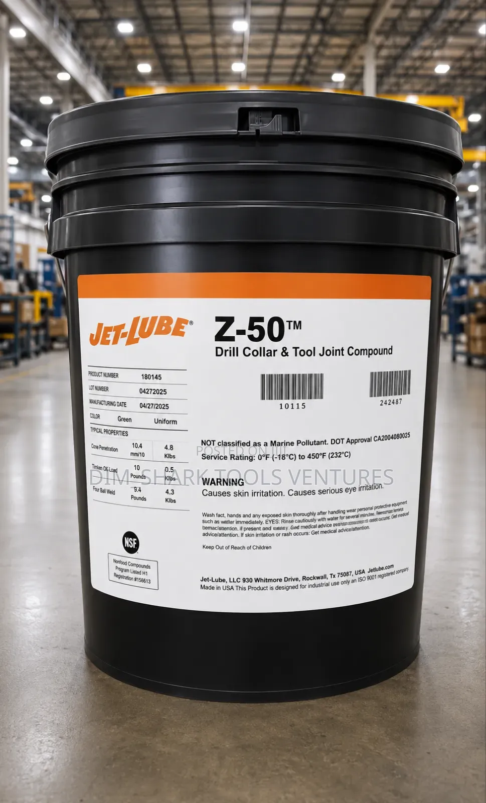 Jet-Lube Z-50 Drill Collar and Tool Joint Compound