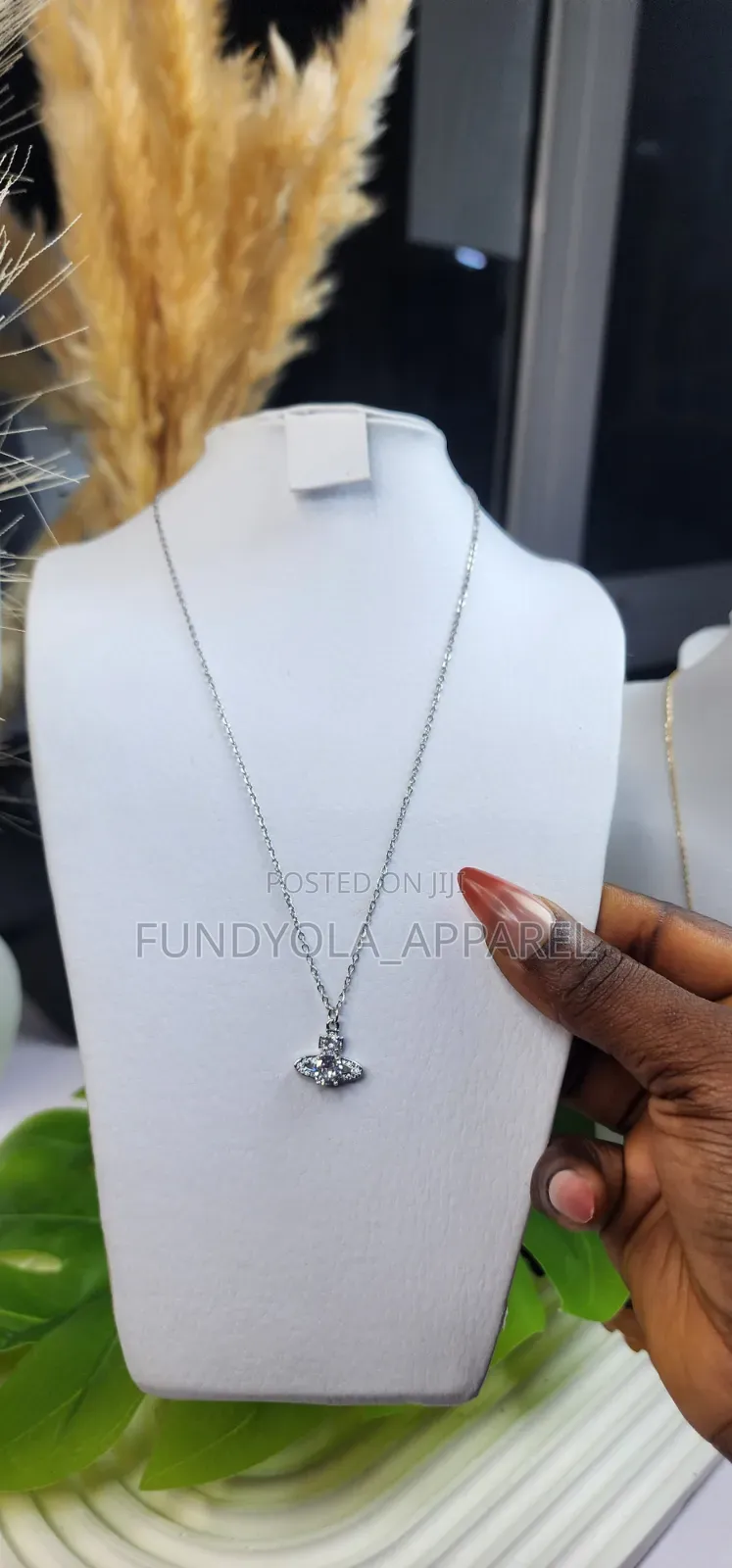 Aura Orb Silver Chain