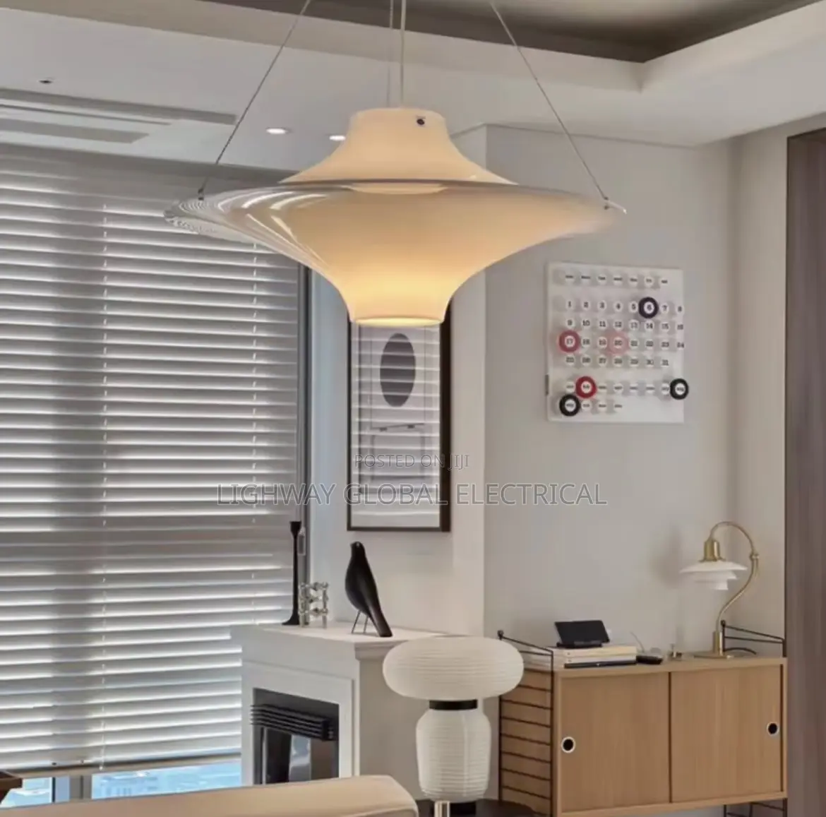 Nordic Minimalist Led Designer Acrylic Dropping Pendant Chandelier