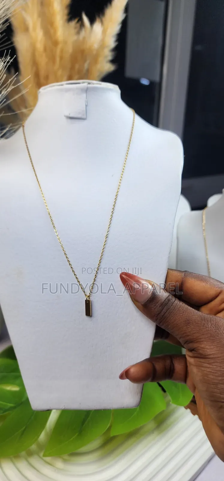 Gold Bar Necklace