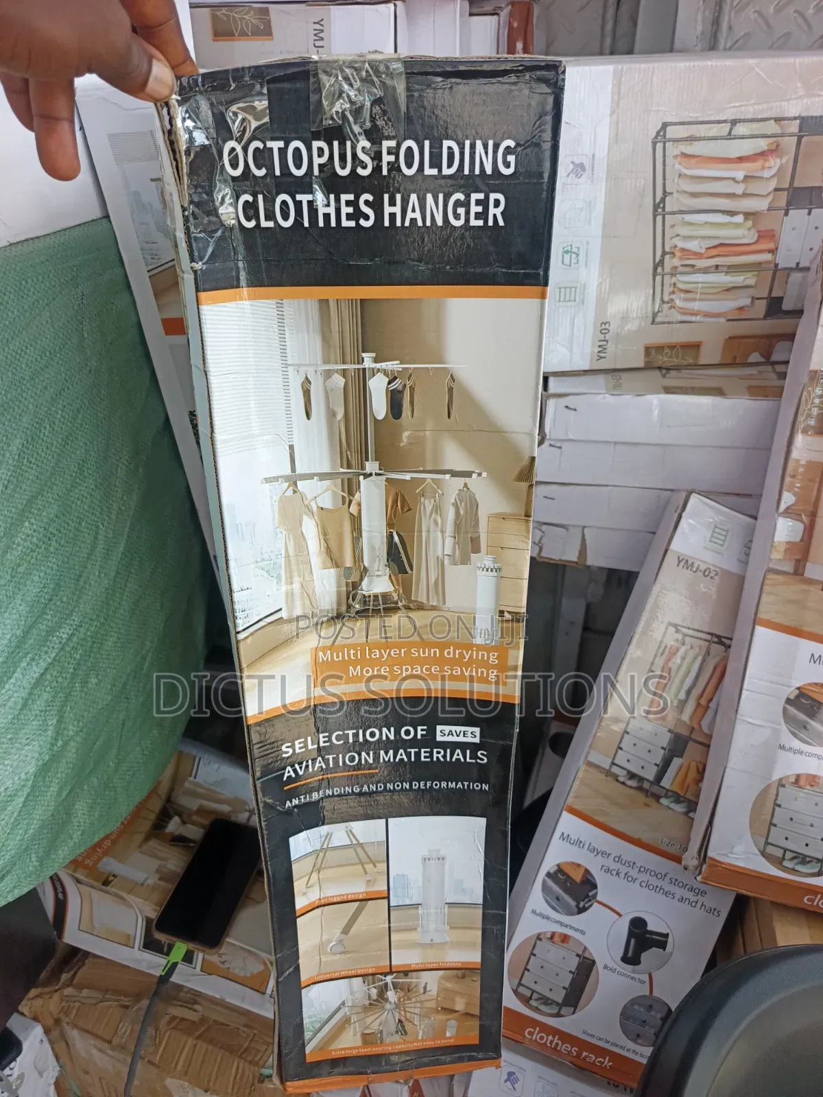 Strong High Quality Folding Octopus 3 Layers Tier Iron Cloth Hanger