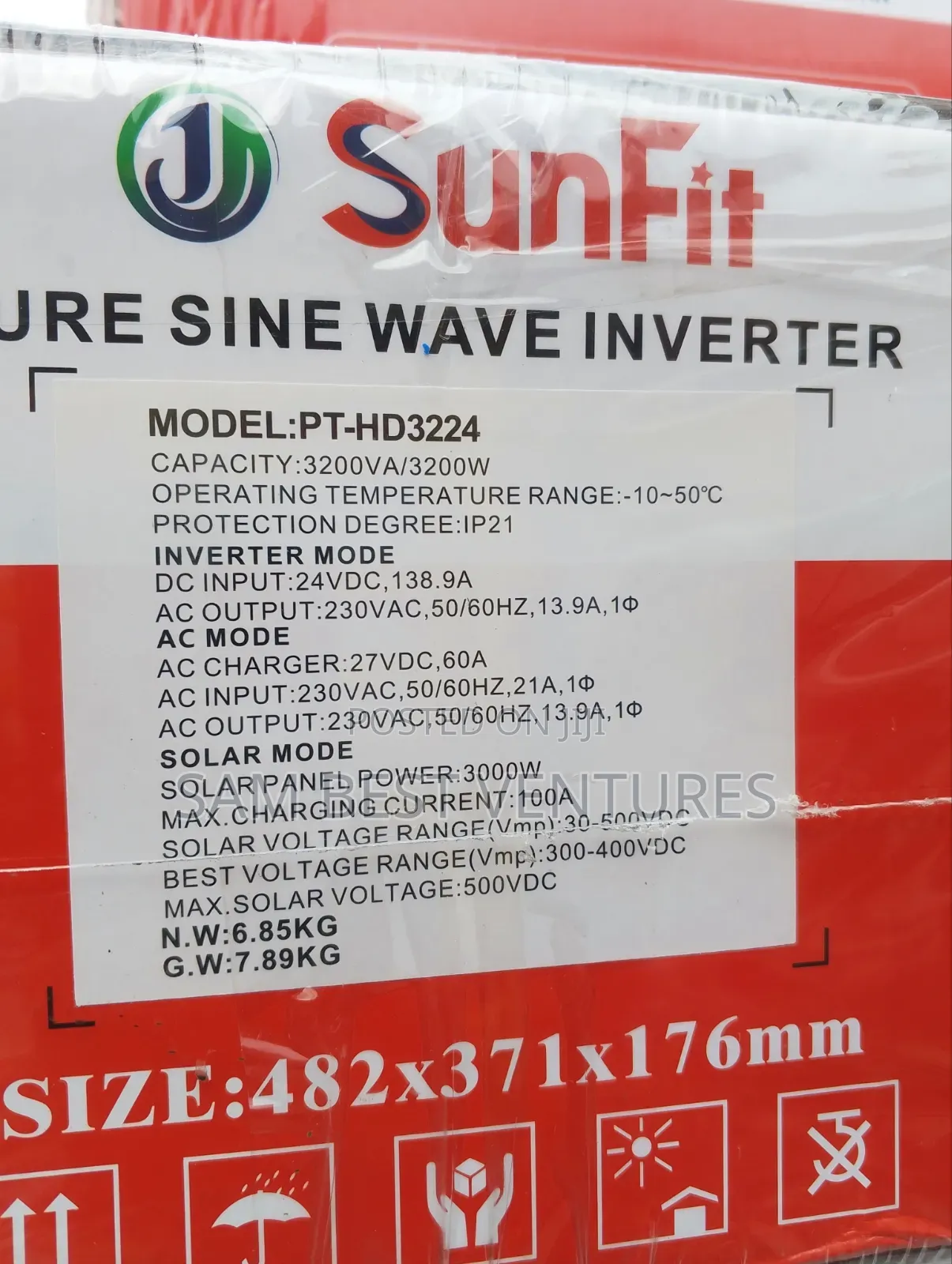High Voltage 3.2kva 24v Sunfit Hybrid Inverter