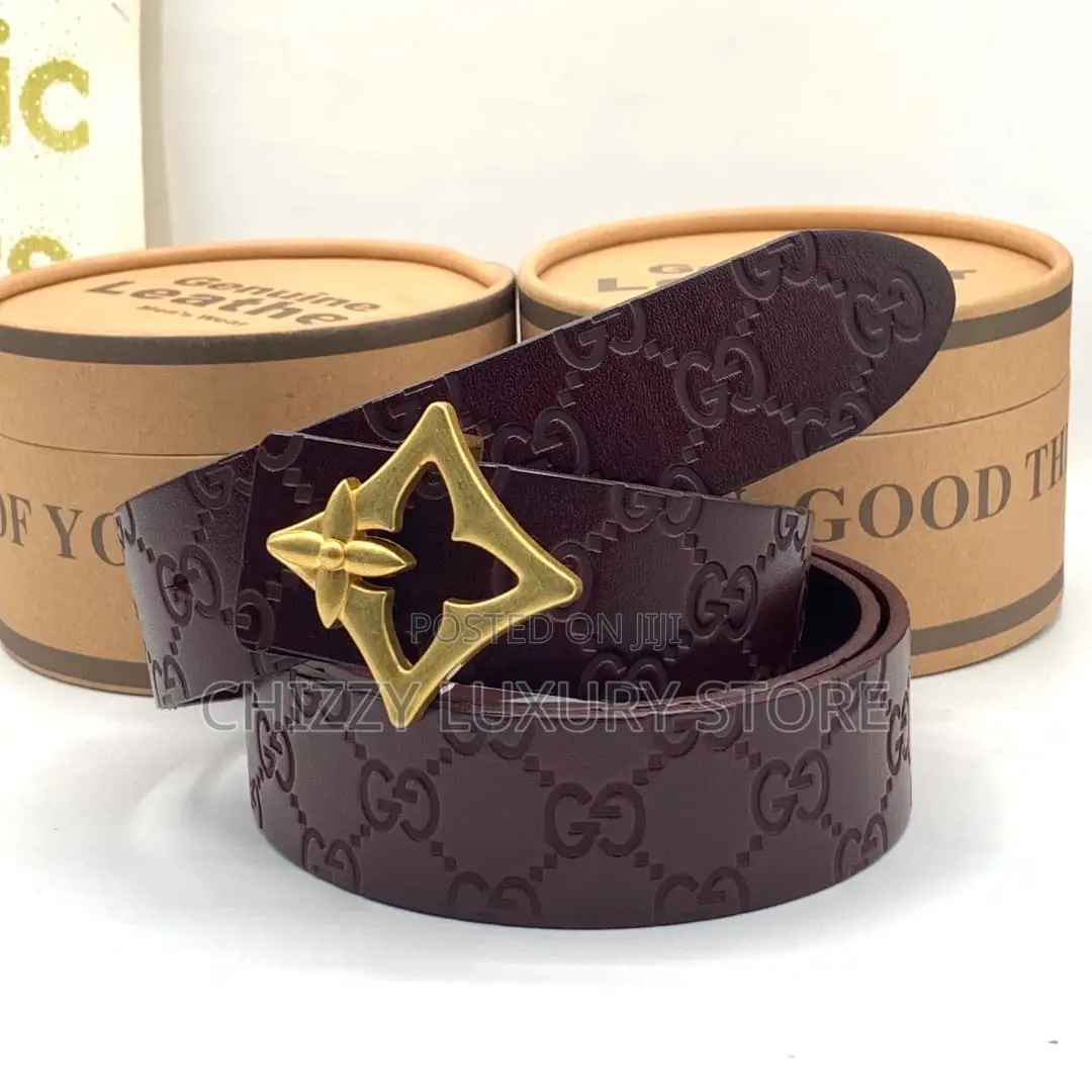 Gucci Quality Luxury Men Genuine Leather Belt