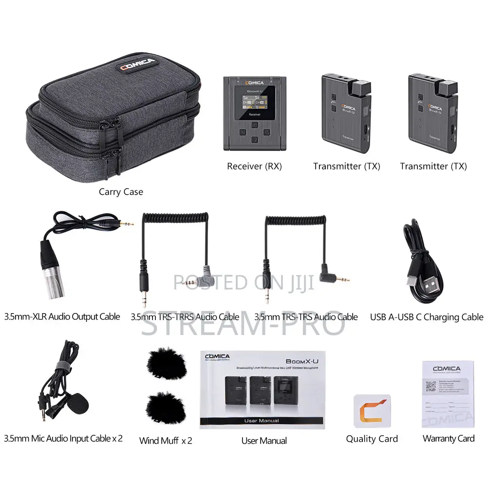 Comica Audio Boomx-u Ultracompact 2-person Wireless Microphone System