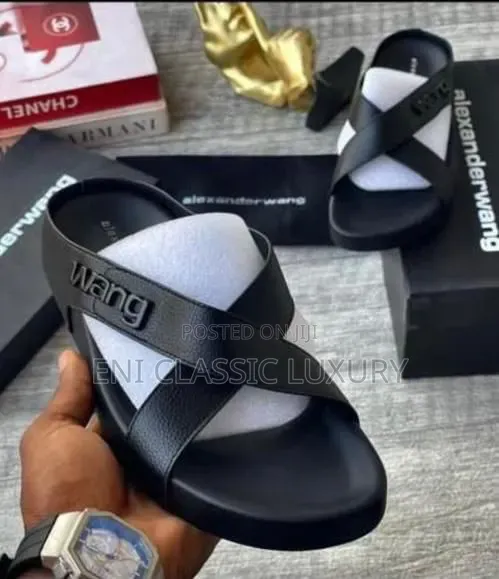 Alexander McQueen Luxury Men's Slippers Best Quality Well Banded