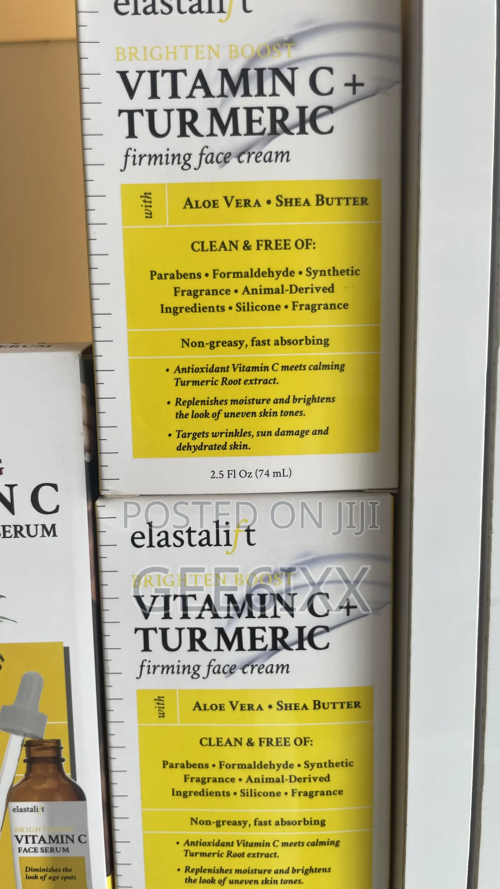 Elastalift Vitamin C Turmeric Serum Cream Face Serum Brightening