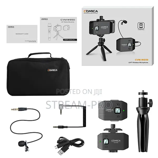 Comica Audio Ws50 Uhf Mini Flexible Wireless Microphone