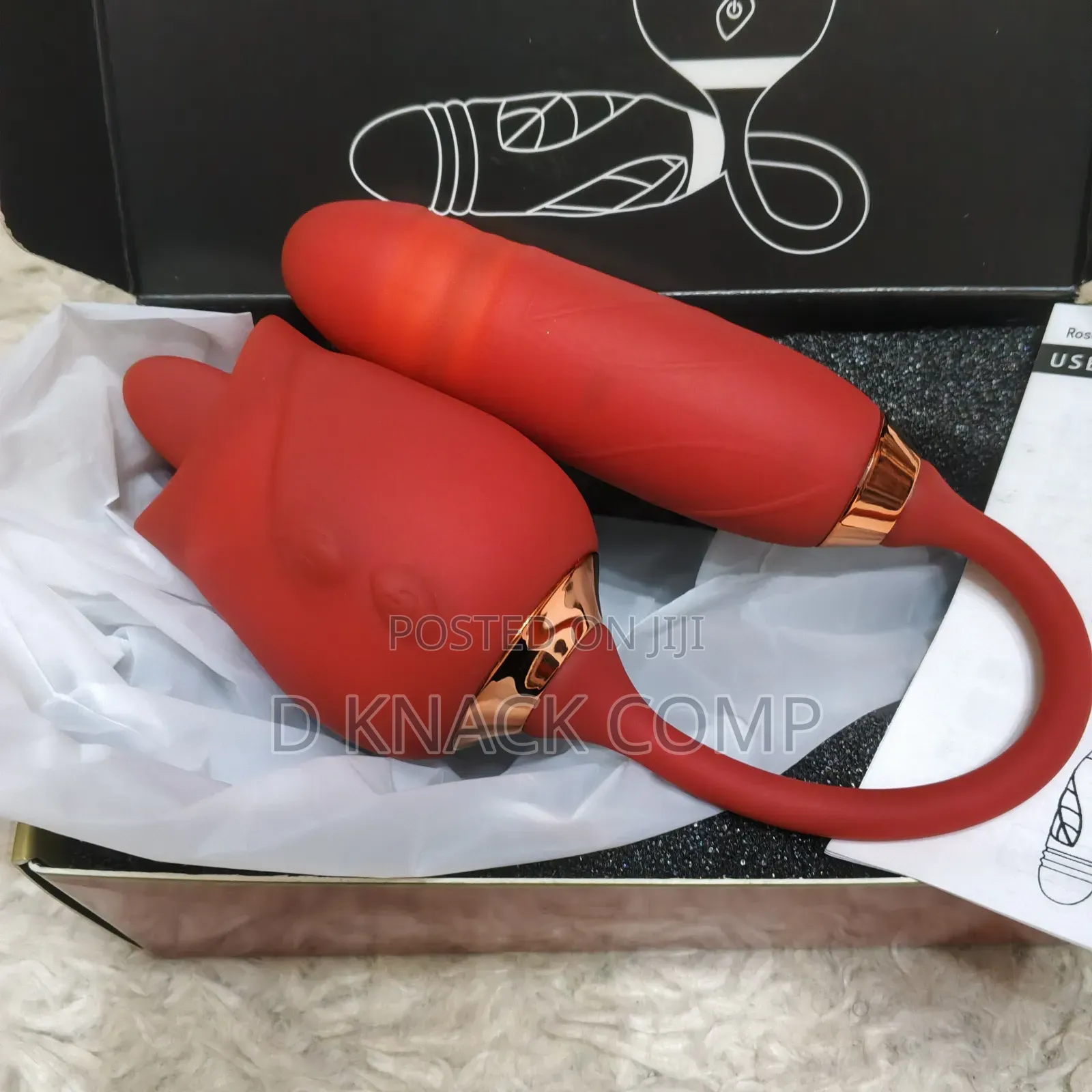 2-N1 Automatic Telescopic Rose Vibrator Sex Toy