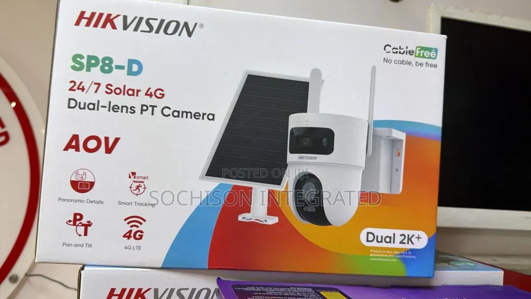 Dhikvision Ds-2cfsp8-D/4g 4+4 Mp Solar 4g Dual-Lens Pt Camera