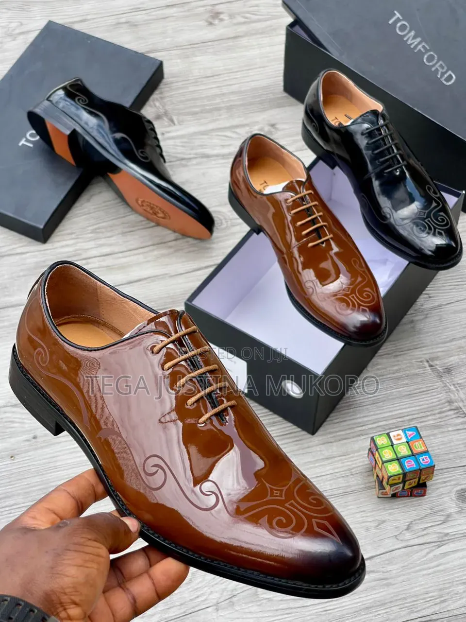 Luxury Tom Ford Wet Lip Men's Flat Shoes