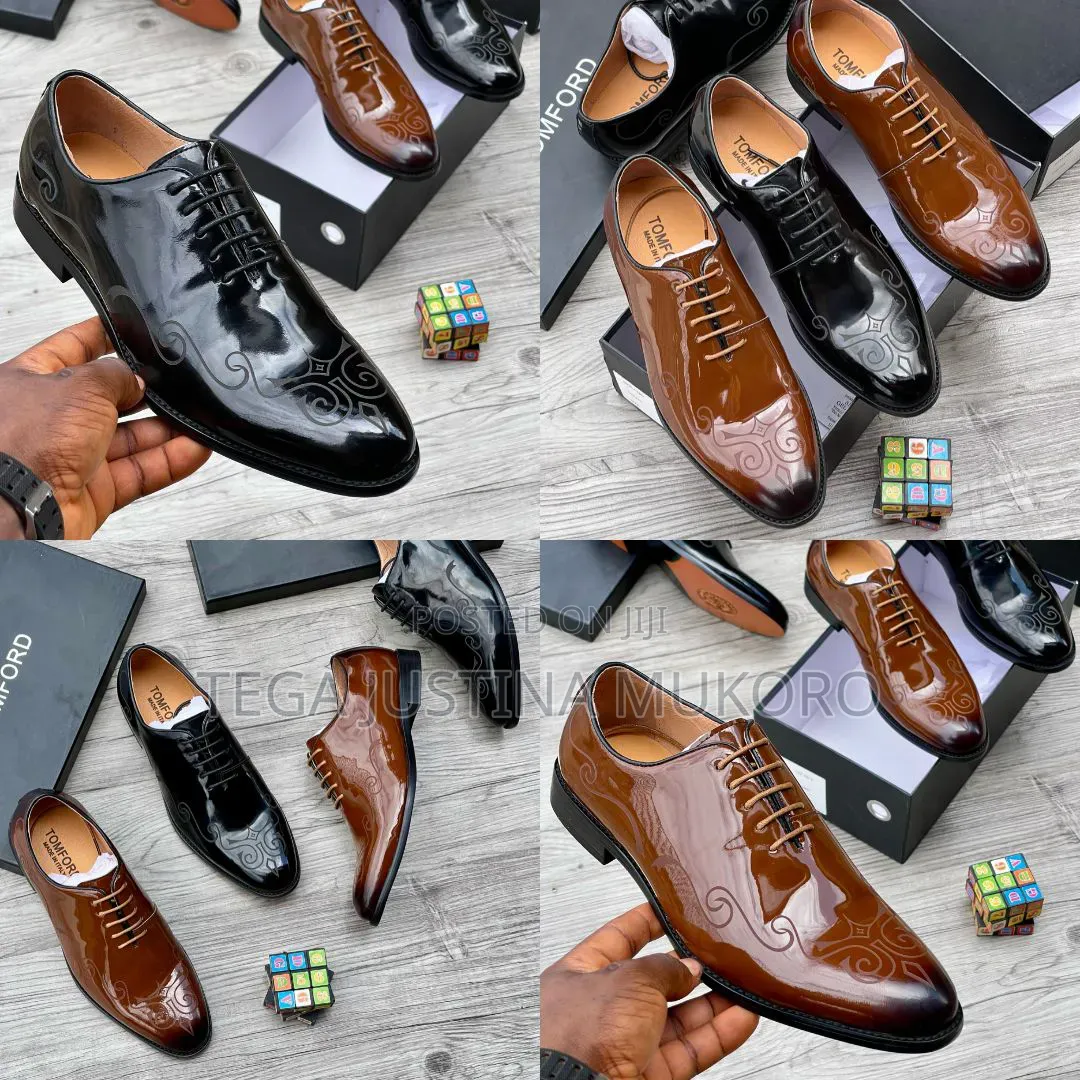 Luxury Tom Ford Wet Lip Men's Flat Shoes