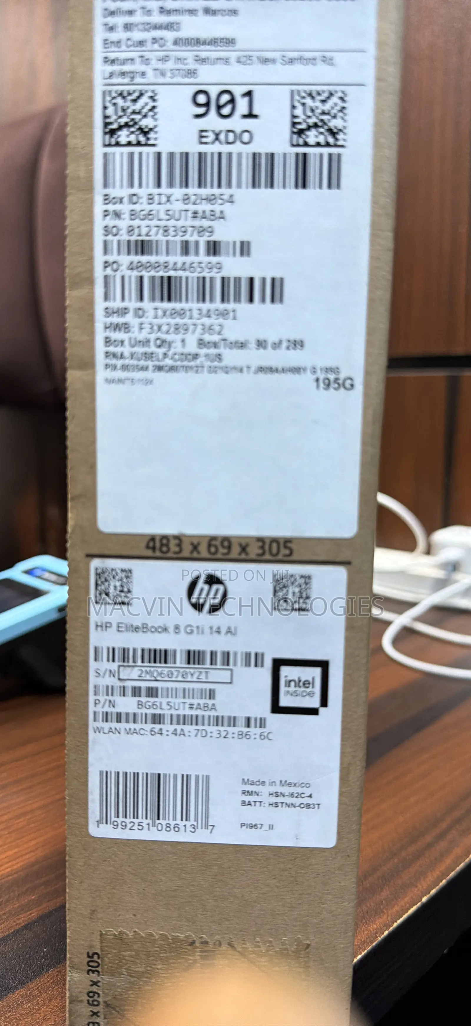 New Laptop HP EliteBook 840 32GB Intel Core Ultra 7 SSD 1T