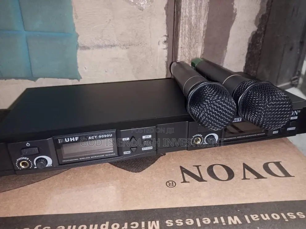 Original Dvon Act-9090u Professional Wireless Microphone (2in1)