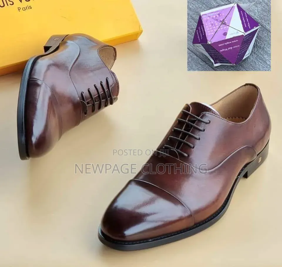 Men's Premium Leather Office Shoes Brown Formal Shoes
