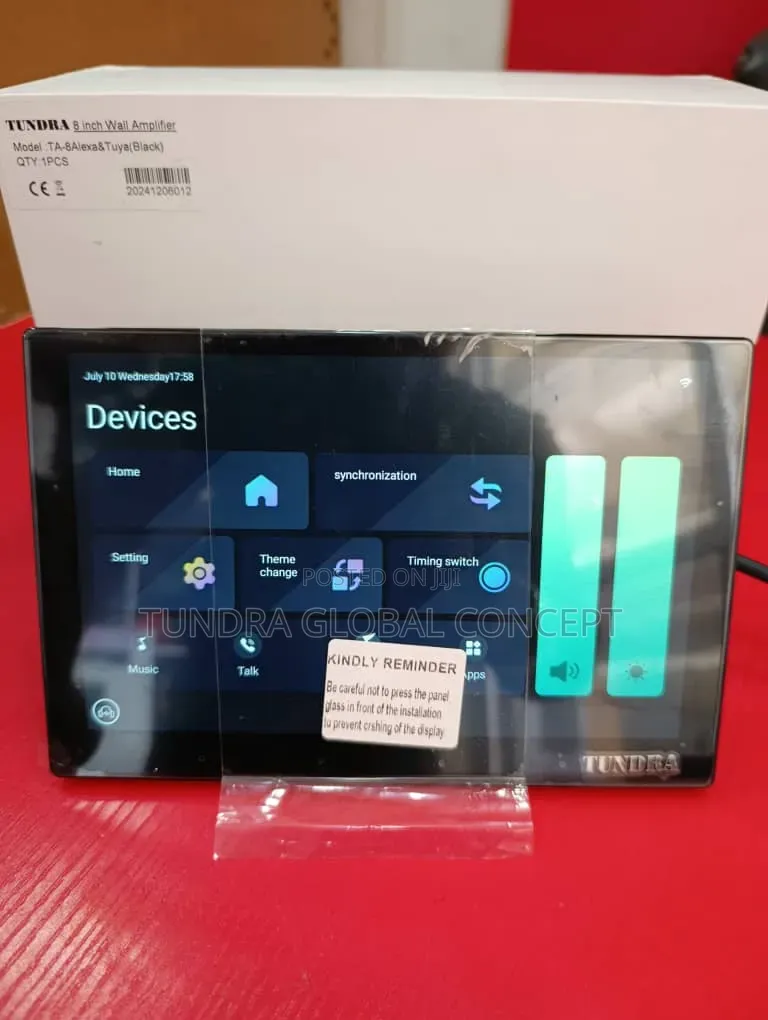 Tundra Wall Android Amplifier 8inches With Alexa App and Tuya Smart