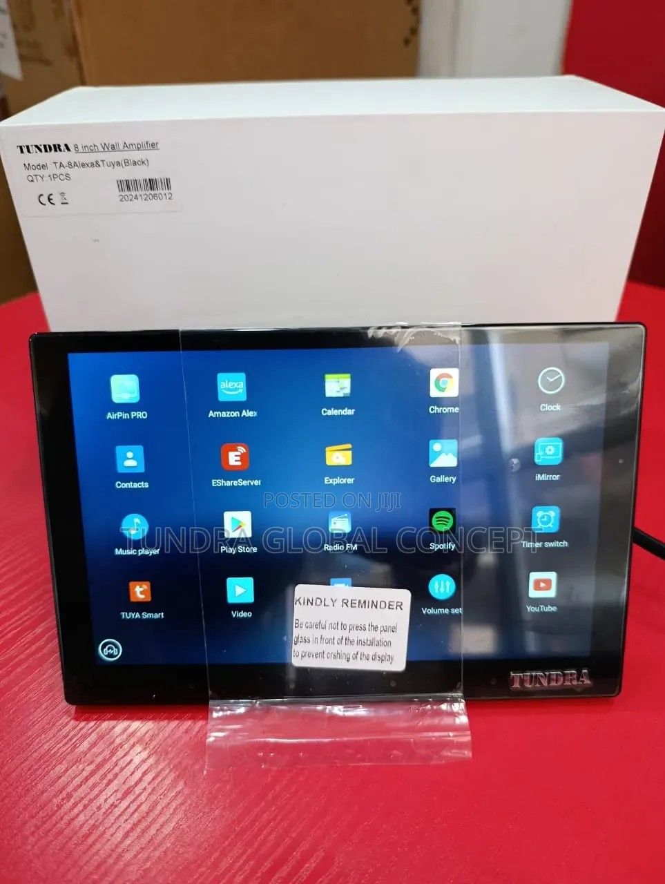 Tundra Wall Android Amplifier 8inches With Alexa App and Tuya Smart