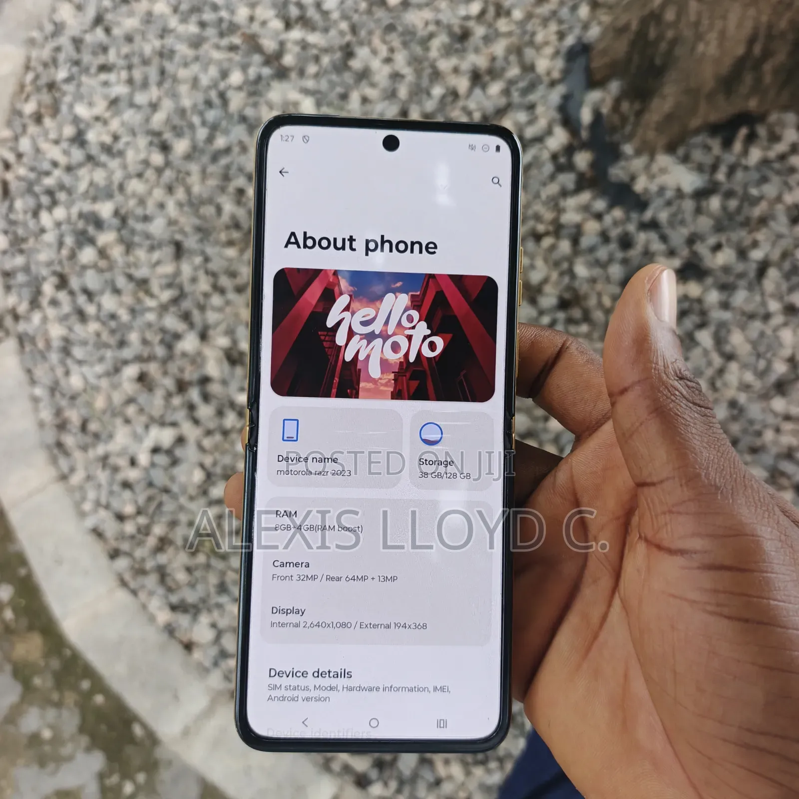 Motorola Razr (2023) 128 GB Gold