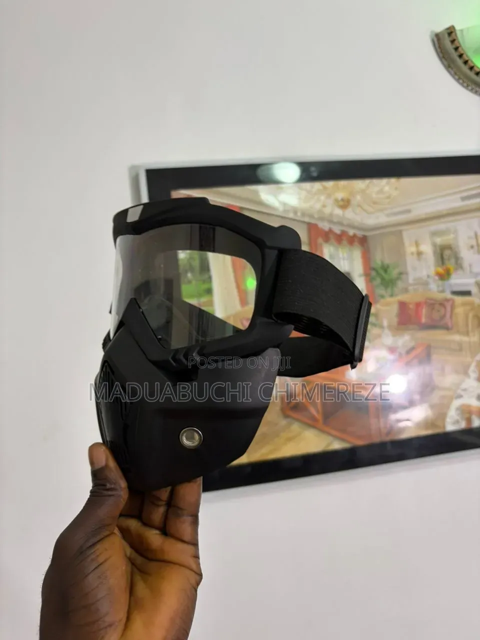 New Motorcycle Face Mask 2026 Black