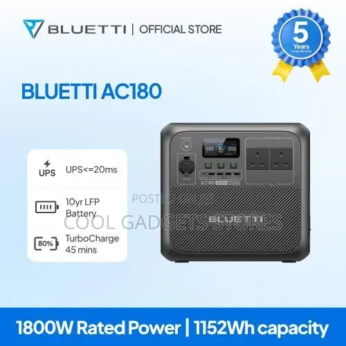 Bluetti Ac180, 1800w Power Station Available on Buy Now Pay Later