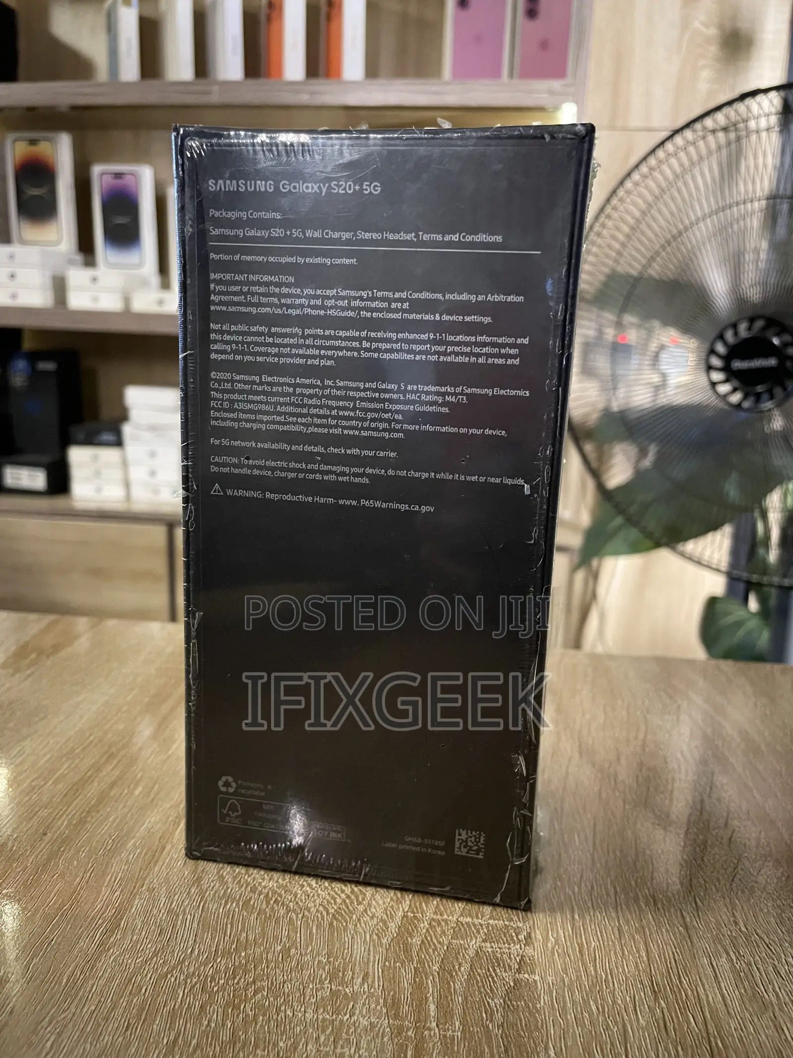 New Samsung Galaxy S20+ 128 GB Black