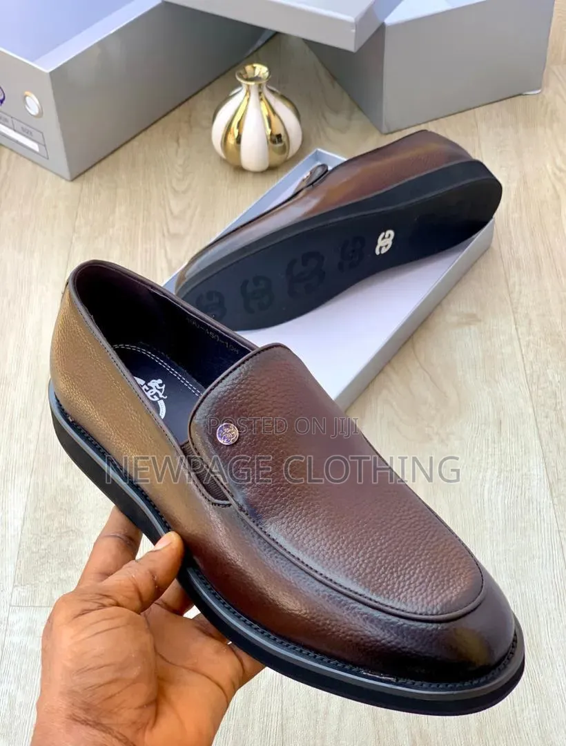 Luxury Brown Derby Shoes | Men's Formal Leather