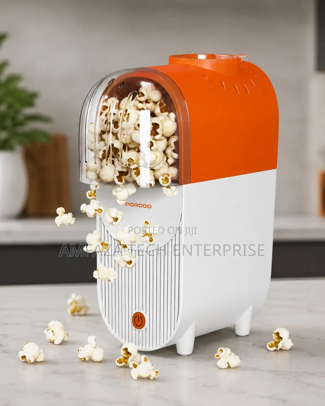 Porodo Lifestyle Popper Hot Air Popcorn Maker With Measuring Cup: