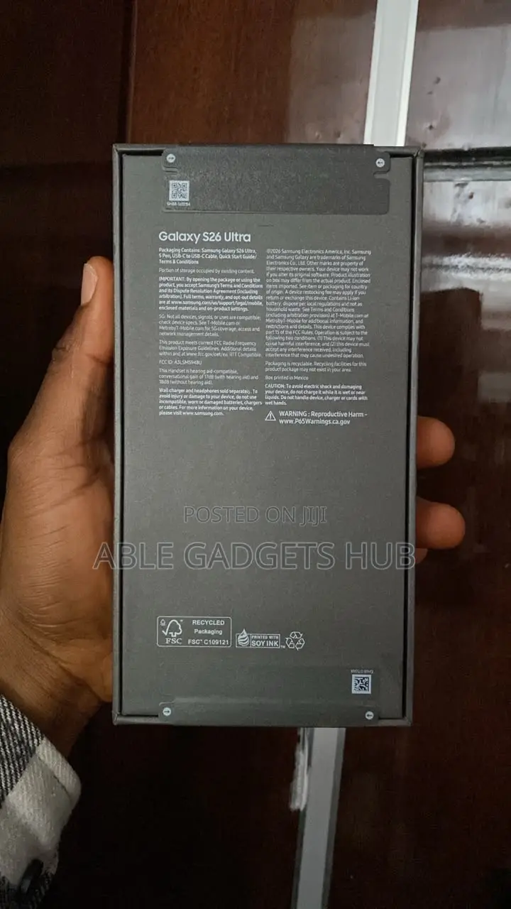 New Samsung Galaxy S26 Ultra 5G 256 GB White