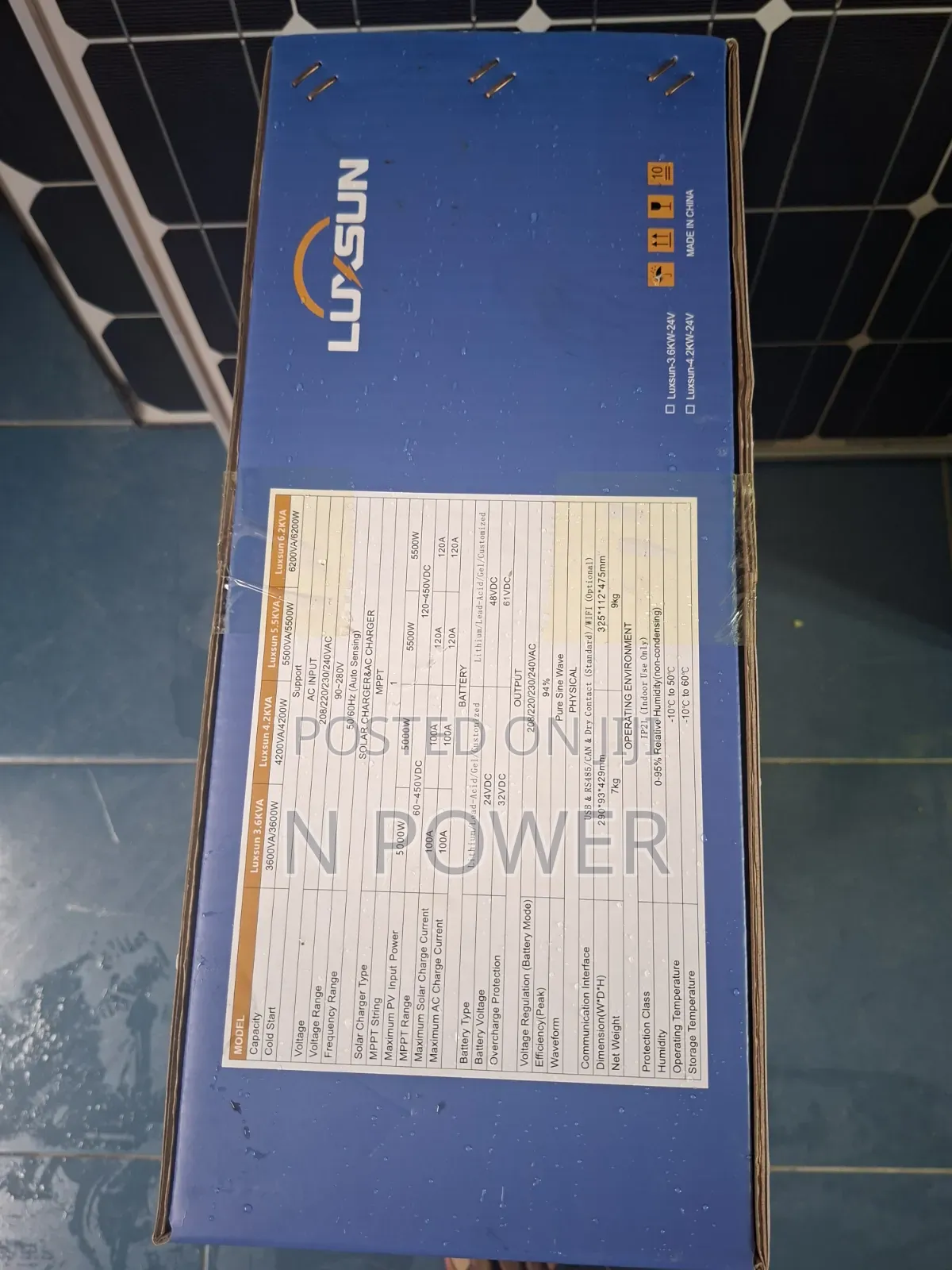 Luxsun Solar Hybrid Inverter 4.2kva/24v