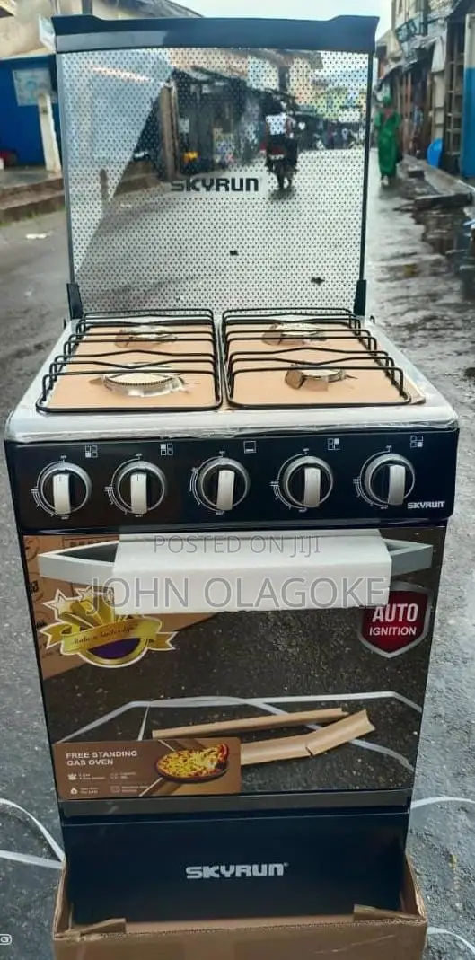 Skyrun Auto 4 Burner Gas Cooker With Oven
 Automatic Ignition
