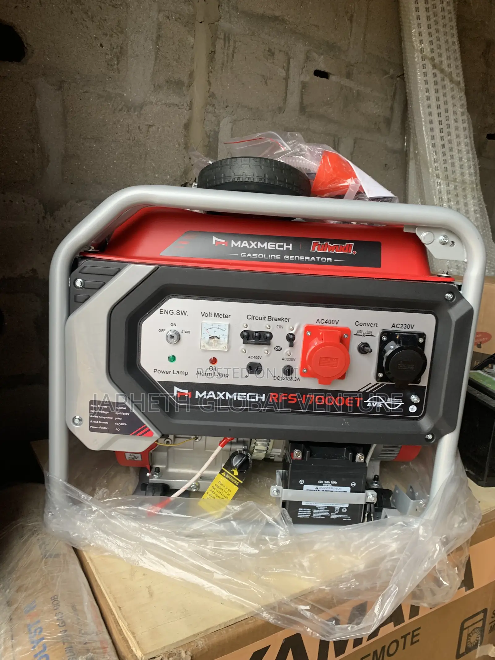 Original Maxmech 15kva Petrol Generator – Three Phase, Key Start