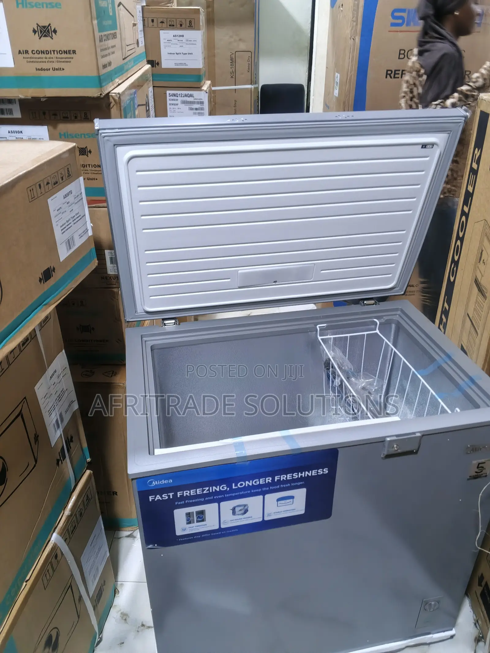 Midea 198l Commercial Home Deep Freezer