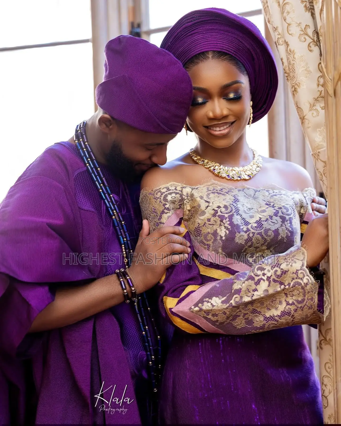Elegant Magenta Traditional Engagement Marriage Set